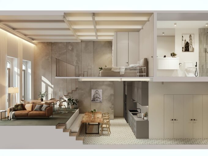 Floor plan at this Casco Antiguo Casa Variedades Panama condo for sale