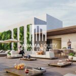 Image of the rooftop social area at Alexa Tower