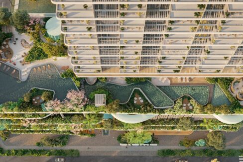 Image of building and swimming pool in Bioma