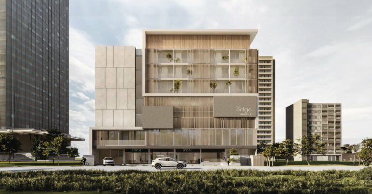 Image of the outside of the building at The Edge in Marbella