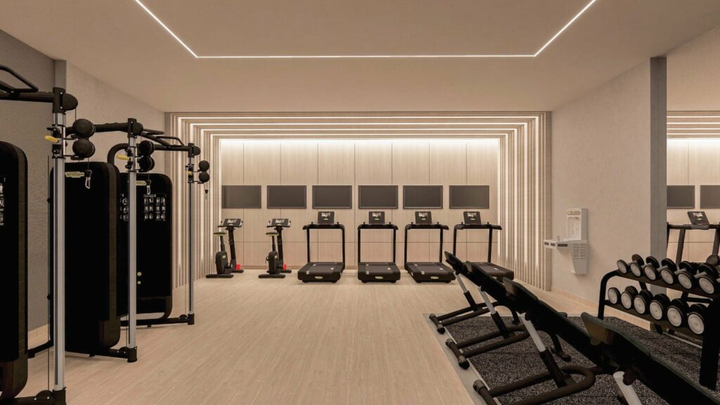 Gym at this The Edge Marbella Panama condo for sale