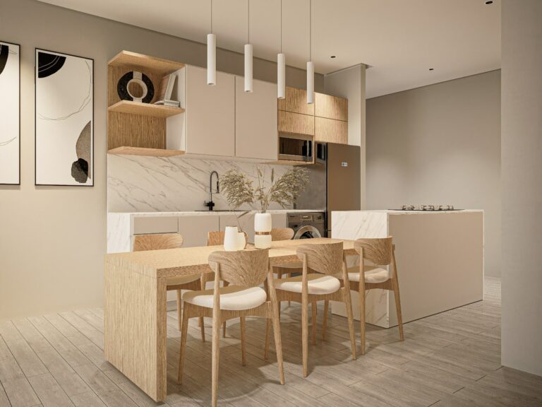 Kitchen at this The Edge Marbella Panama condo for sale