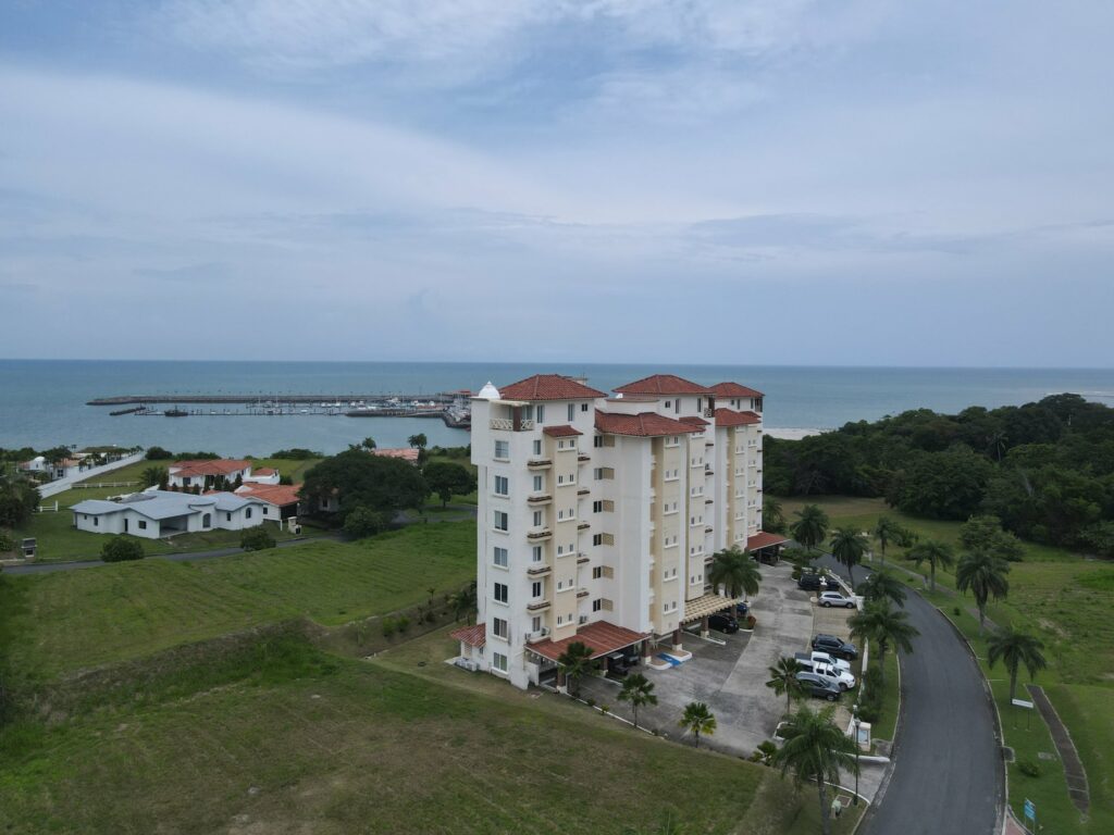 View of the community at this Rocamarina Vista Mar Panama condo for Sale and For Rent