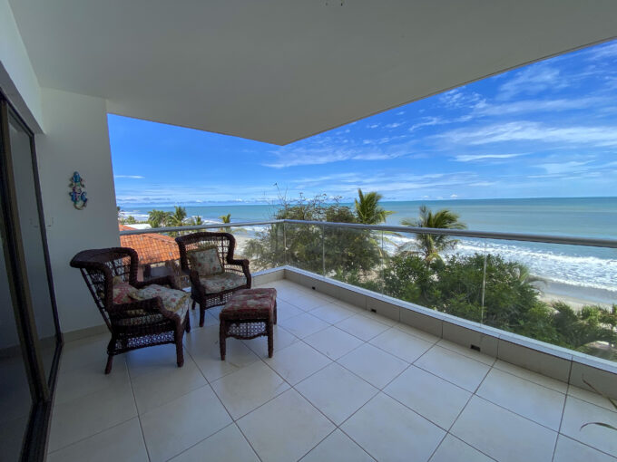 Image of balcony with chairs looking out onto the ocean at Biltmore
