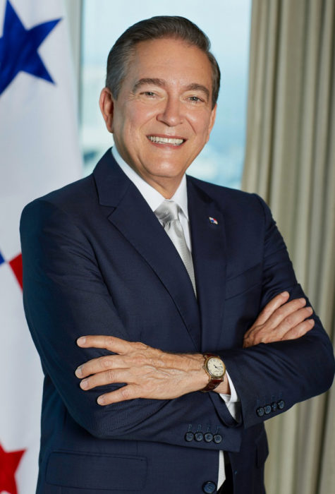 Imagen del  presidente Laurentino Cortizo Cohen