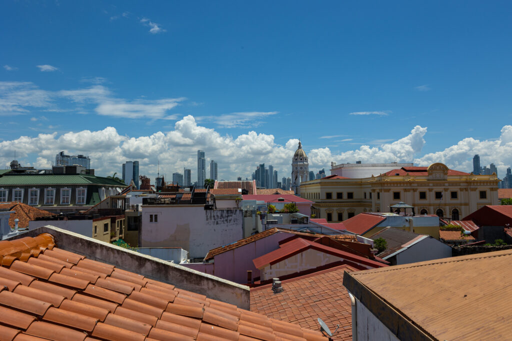 Image of the views of Casco Viejo from this condo for sale in Cuatro Casas