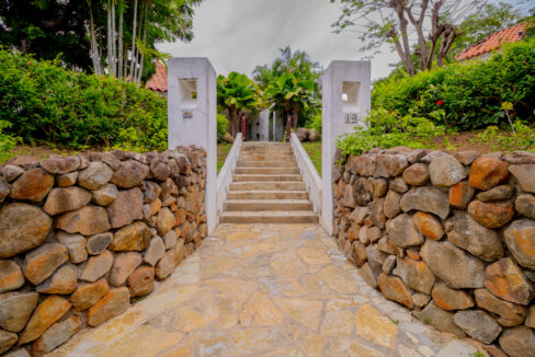 Image of the stair entrance to this villa in punta barco resort