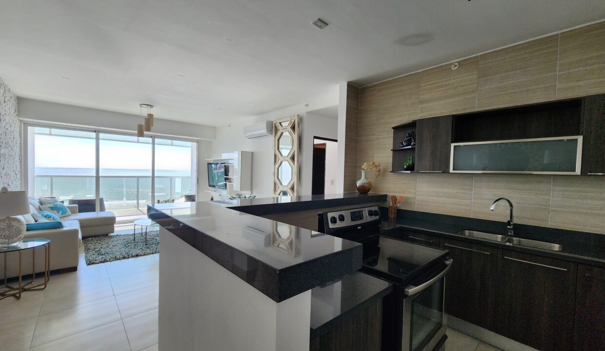 Oceanfront Ocean Waves Gorgona Panama condo for sale