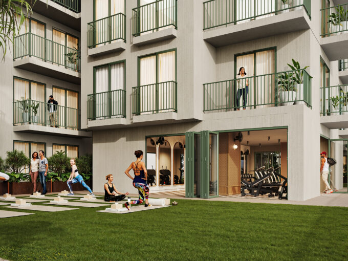 Image of the outside of La Central City Flats & Club building in Santa Ana