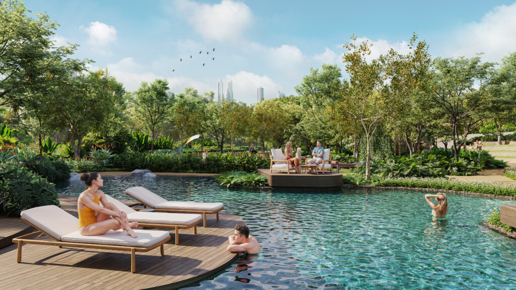 Image of the swimming pool in Bosco Di Maria