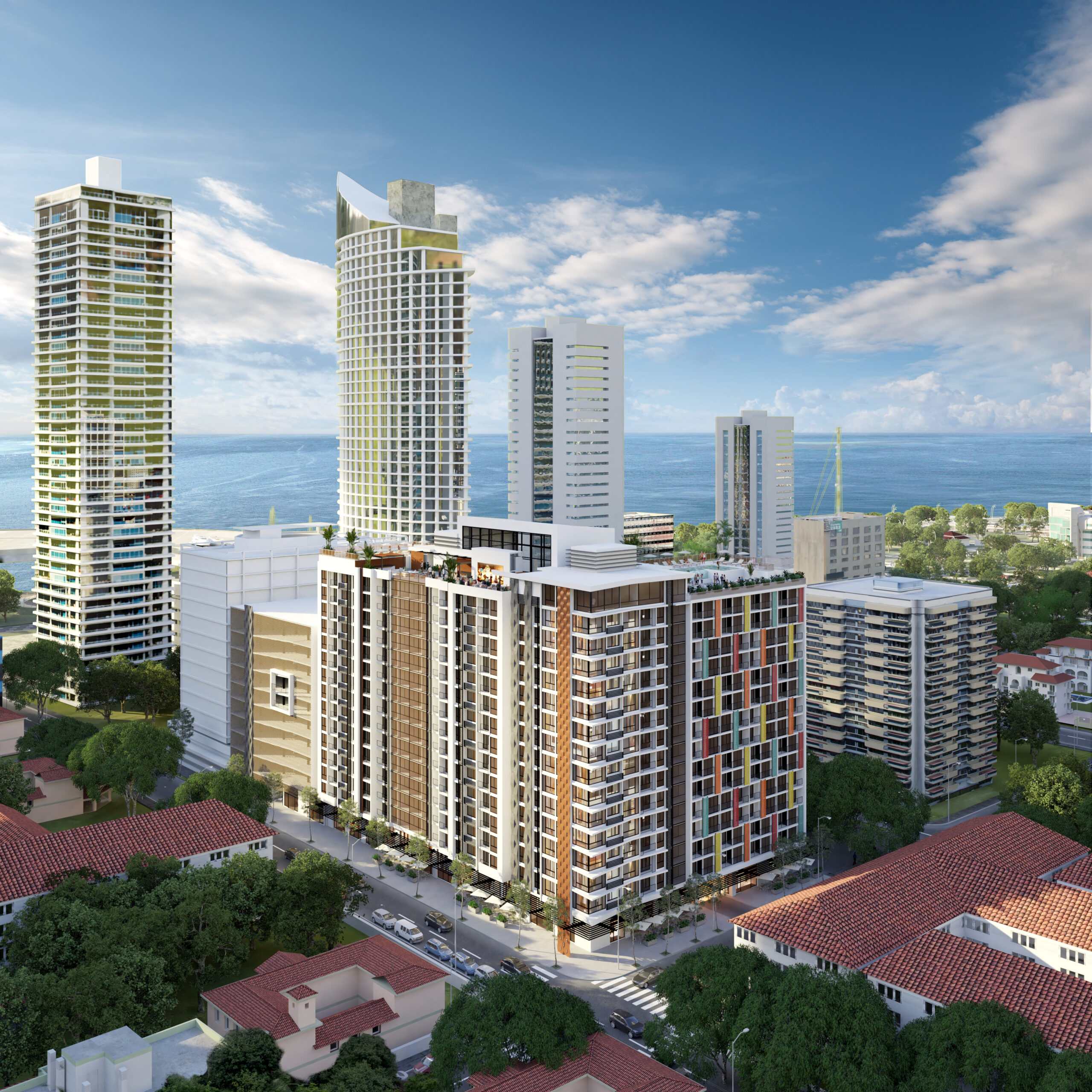 Image of the outside of the Armonia building