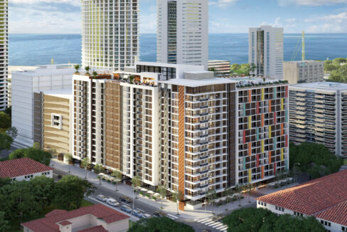 Image of the outside of the Armonia project