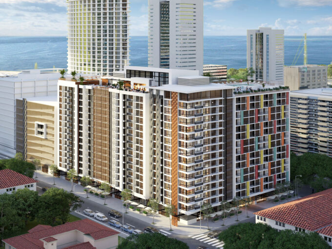 Image of the outside of the Armonia project