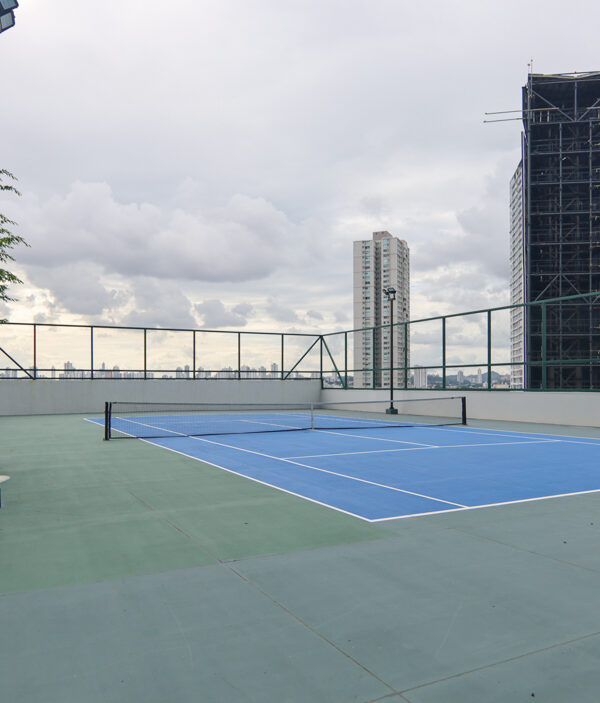 outdoor balcony tennis court at ultra luxury condo upper east costa del este panama