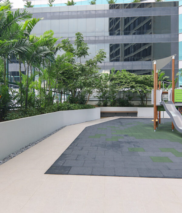 Outdoor playground at upper east tower costa del este Panama