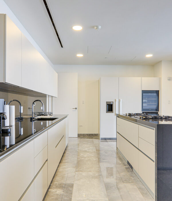 Image of the kitchen with countertops in this condo for sale in Upper East