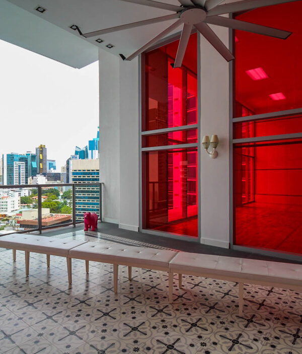 Image of the pool area in Yoo Tower with