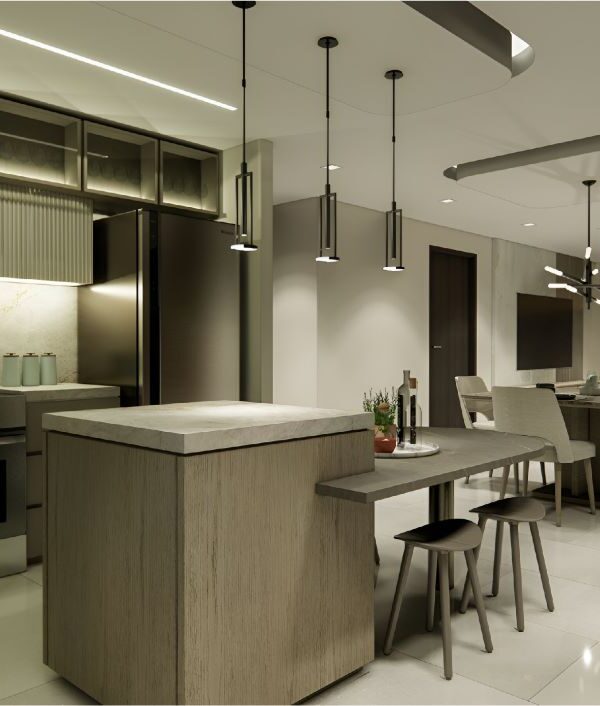 Image of the kitchen in this condo for sale in Allure at Punta Pacifica