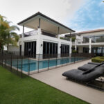 Image of the outside of this beachfront home for sale in Velamar