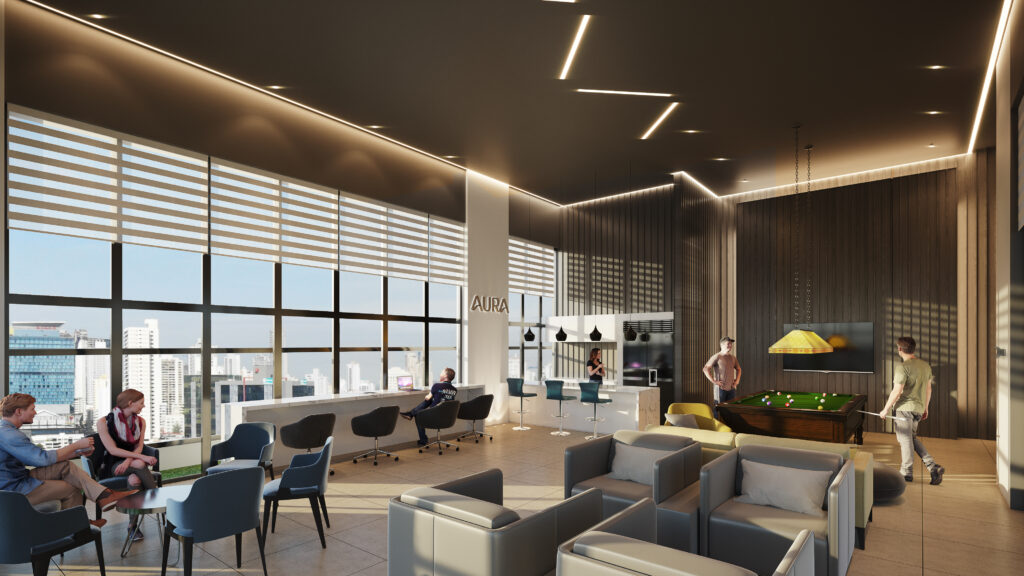 Image of the lounge in Aura