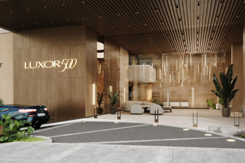 Image of the outside of this Model C condo for sale in Luxor 500