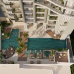 Image of the swimming pool in this Model C Condo for Sale in Luxor 500