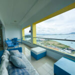 Image of balcony with water views in this Penthouse for Sale in Amador with Amazing Ocean Views!