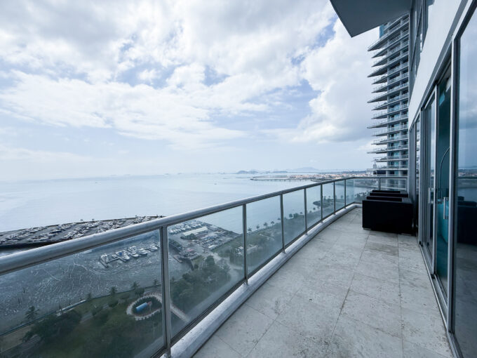 Image of balcony with ocean views in this condo for sale in Sky