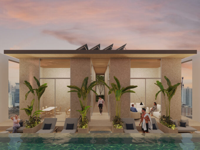 Image of the swimming pool in Gesti 68