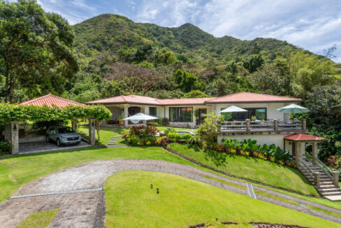 Facade in this Luxury Hilltop Estate For Sale in El Valle De Anton