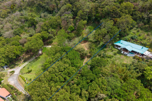 Drone photo in this Spacious Elevated Lot Overlooking El Valle
