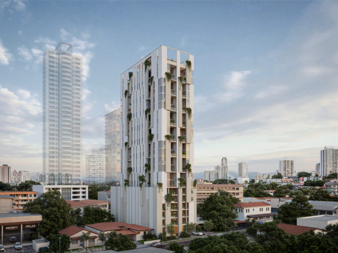 Facade in this European Styled Loft For Sale In San Francisco, Panama