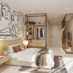 Image of bedroom with bed in this condo for sale in Alive Art District