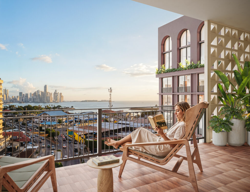 Rooftop terrace overlooking the water and Gran Central in this condo for sale in Vanguardia