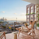 Rooftop terrace overlooking the water and Gran Central in this condo for sale in Vanguardia