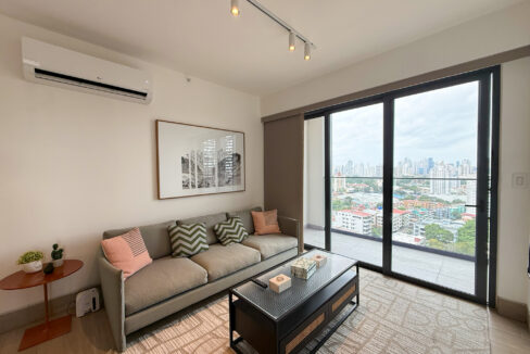 Image of living room with window and couch in this condo for sale in Balcony