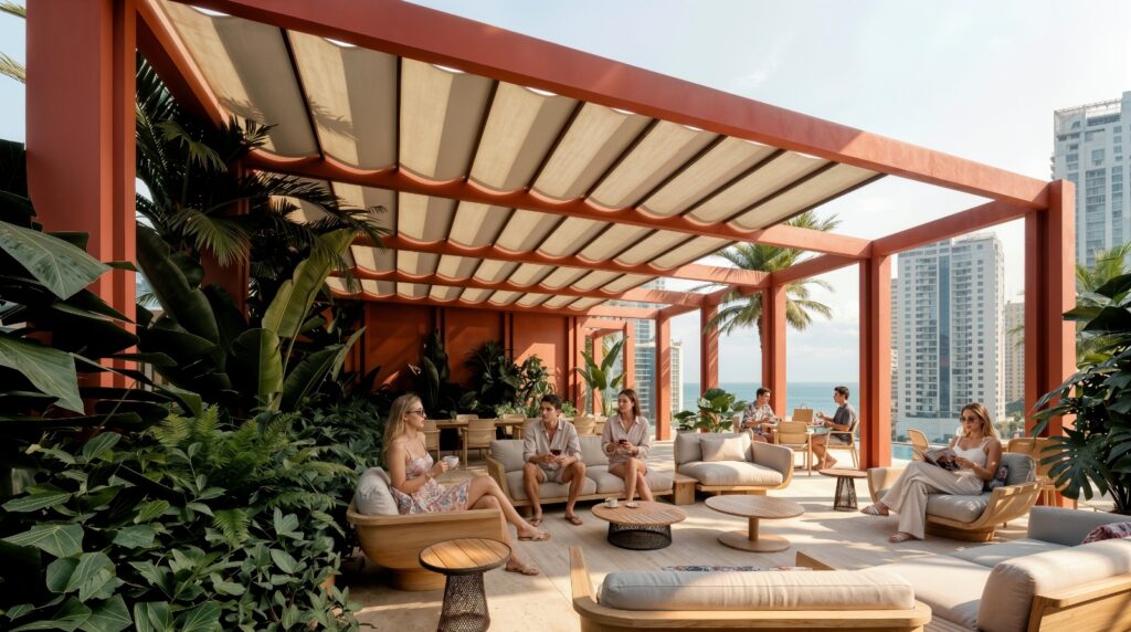 Large terrace with panoramic views of Bella Vista in Vibe