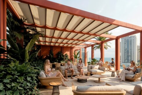 Large terrace with panoramic views of Bella Vista in Vibe