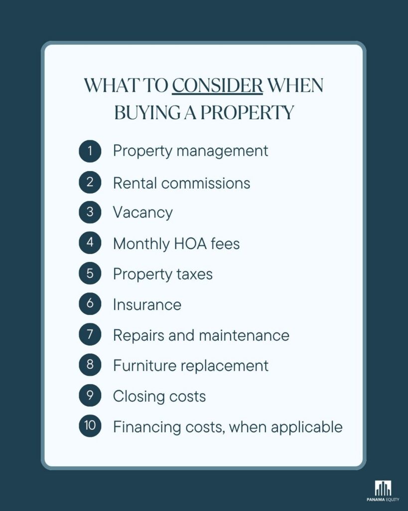 A list of what to consider when buying a property in Panama