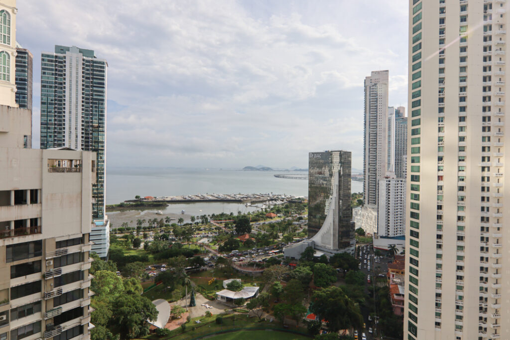 Panoramic views from this condo for sale in Costanera
