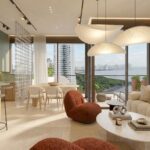 Condo for sale in Selvatica, Model A living room and kitchen
