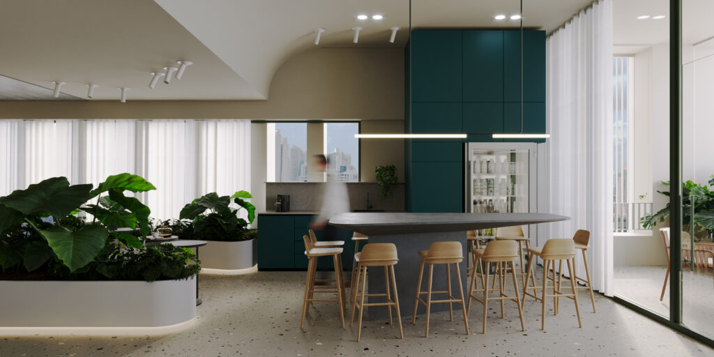 Kitchen in this condo in A19 Cincuentenario