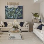 3-bedroom ocean-view condo Costa del Este living room at Paramount