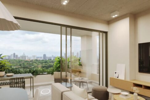 Balcony in this condo for sale in A19