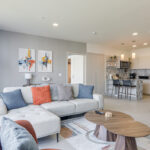 Living room in this condo for rent in Arcadia