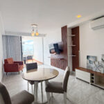 Living room of a 3 bedroom condo in El Cangrejo at Luxor 400